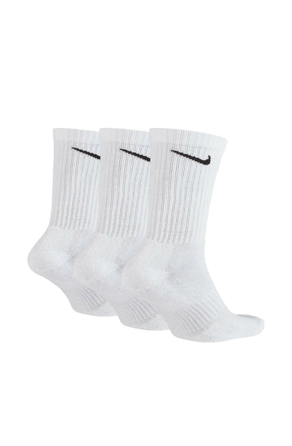 Meia Nike Cano Alto Everyday Cushion Crew (3 pares) Branca - NewSkull
