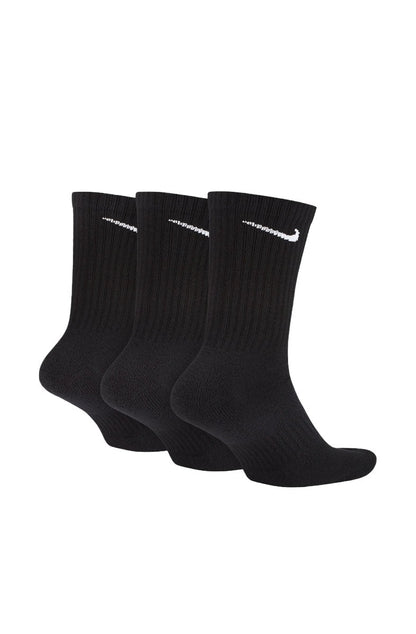 Meia Nike Cano Alto Everyday Cushion Crew (3 pares) Preta - NewSkull