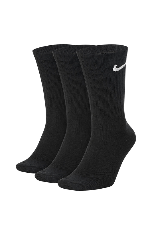 Meia Nike Cano Alto Everyday Cushion Pacote C/ 3 Pares Preto/Branco - NewSkull