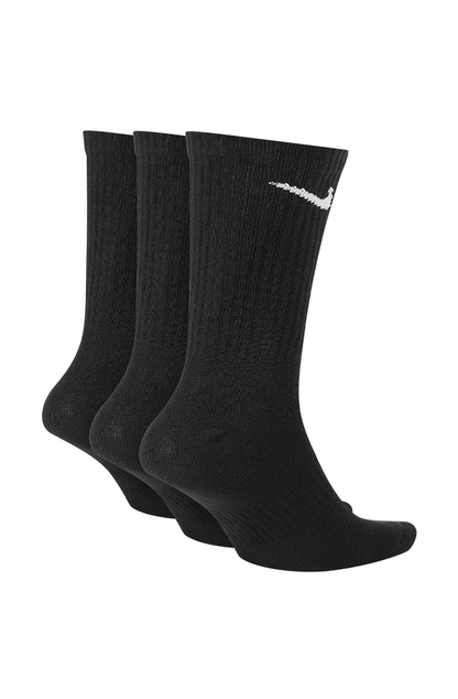 Meia Nike Cano Alto Everyday Cushion Pacote C/ 3 Pares Preto/Branco - NewSkull