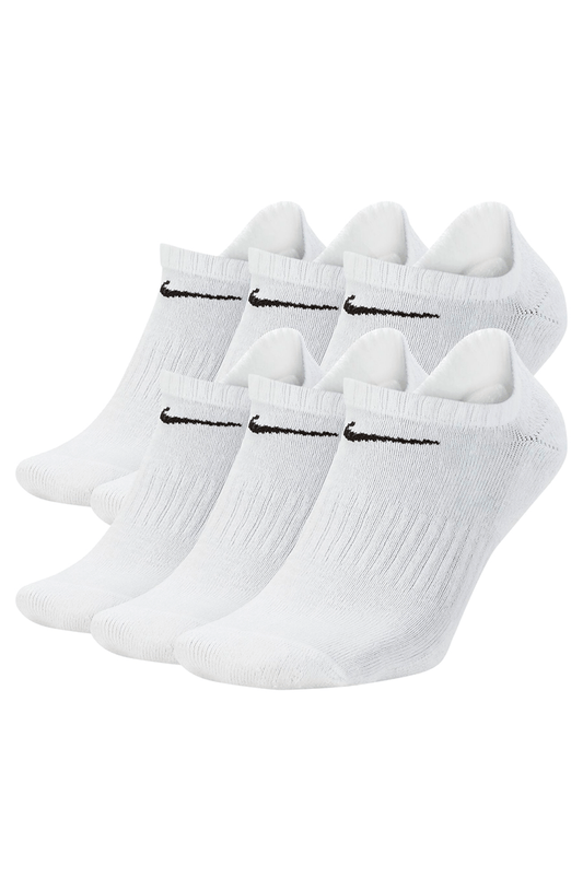 Meia Nike Everyday Cushioned (6 Pares) Masculina Branco/Preto - NewSkull