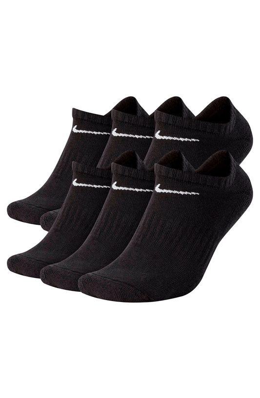 Meia Nike Everyday Cushioned (6 Pares) Masculina Preto/Branco - NewSkull