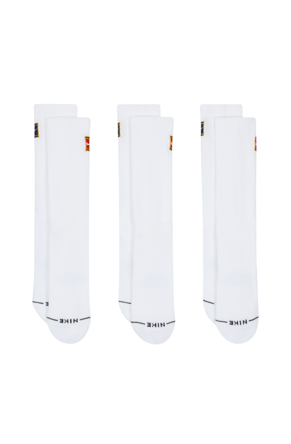 Meia Nike Everyday Elevate Tennis 3 Pares Unissex Branco - NewSkull