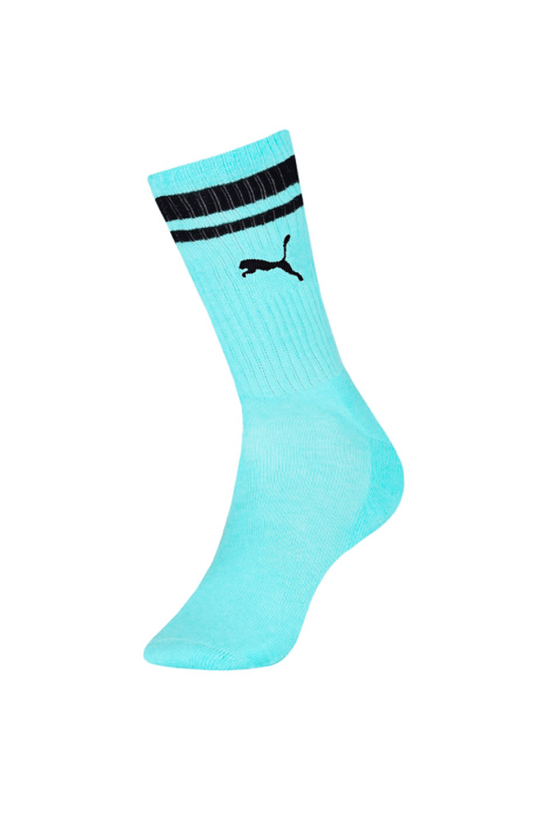 Meia Puma Esportiva Cano Longo Azul/Preta - NewSkull