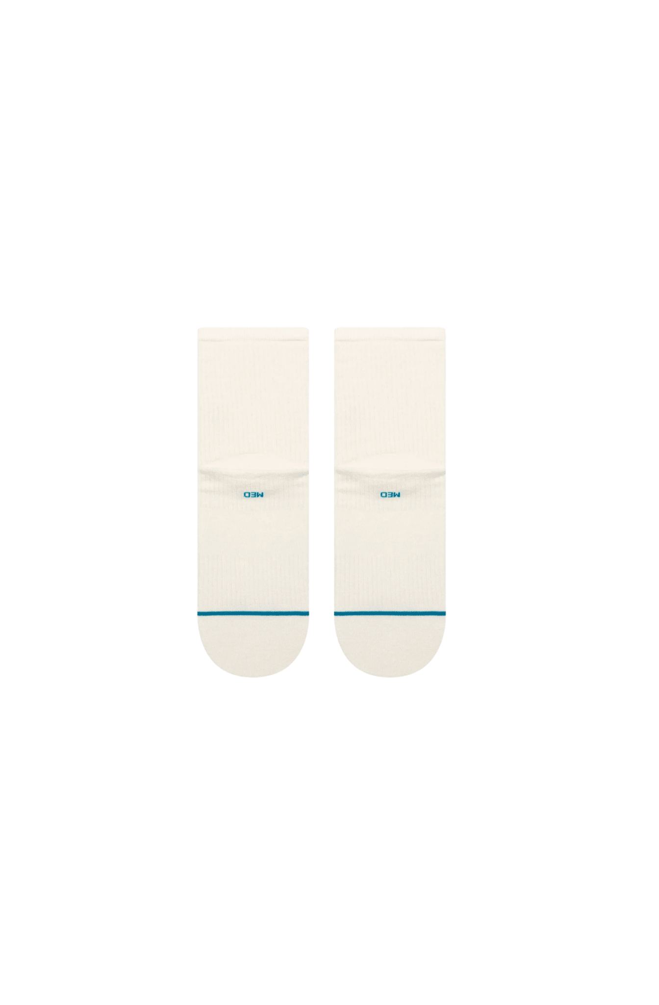 Meia Stance Fine Rib Quarter Marfim - NewSkull