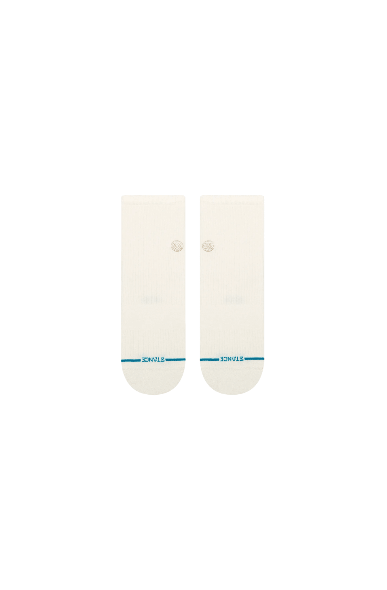 Meia Stance Fine Rib Quarter Marfim - NewSkull
