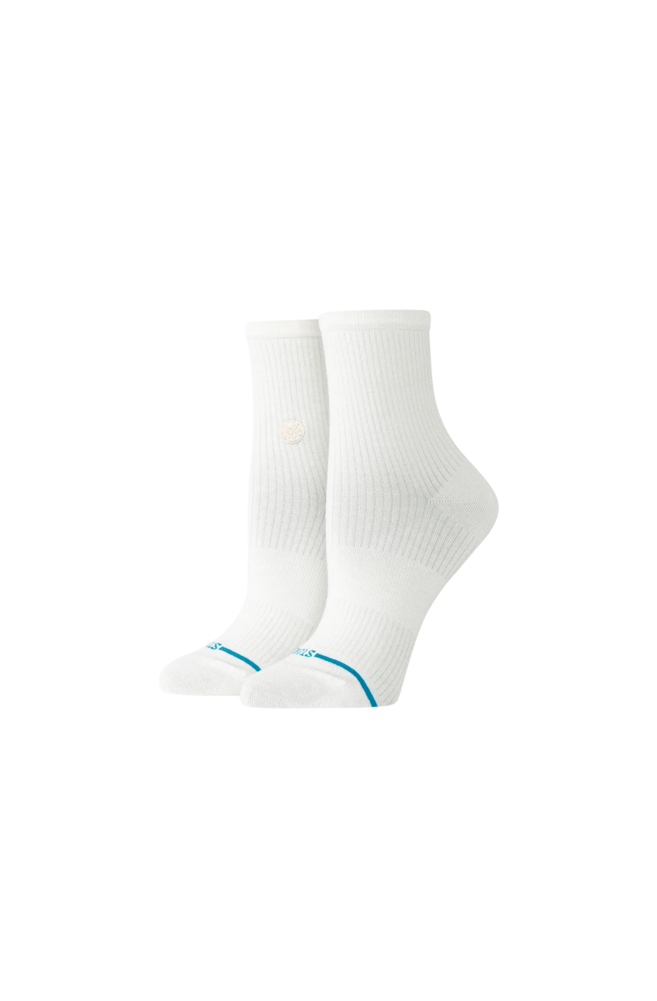 Meia Stance Fine Rib Quarter Marfim - NewSkull