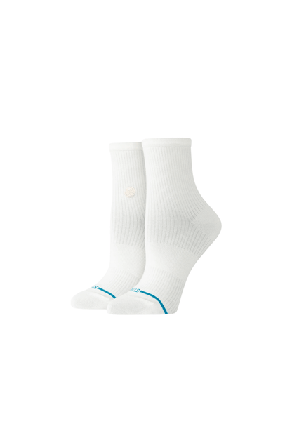 Meia Stance Fine Rib Quarter Marfim - NewSkull