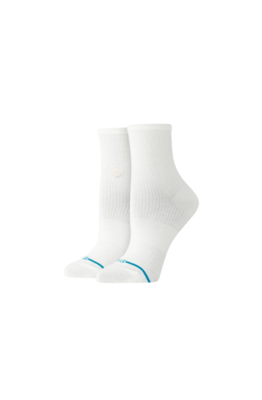 Meia Stance Fine Rib Quarter Marfim - NewSkull