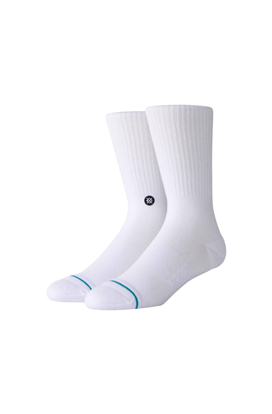 Meia Stance Icon Branco/Preto - NewSkull