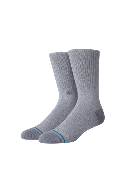 Meia Stance Icon Cinza Mescla - NewSkull