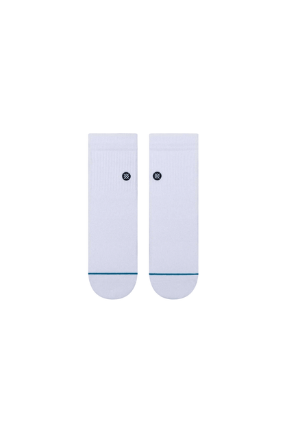 Meia Stance Icon Quarter Branco - NewSkull