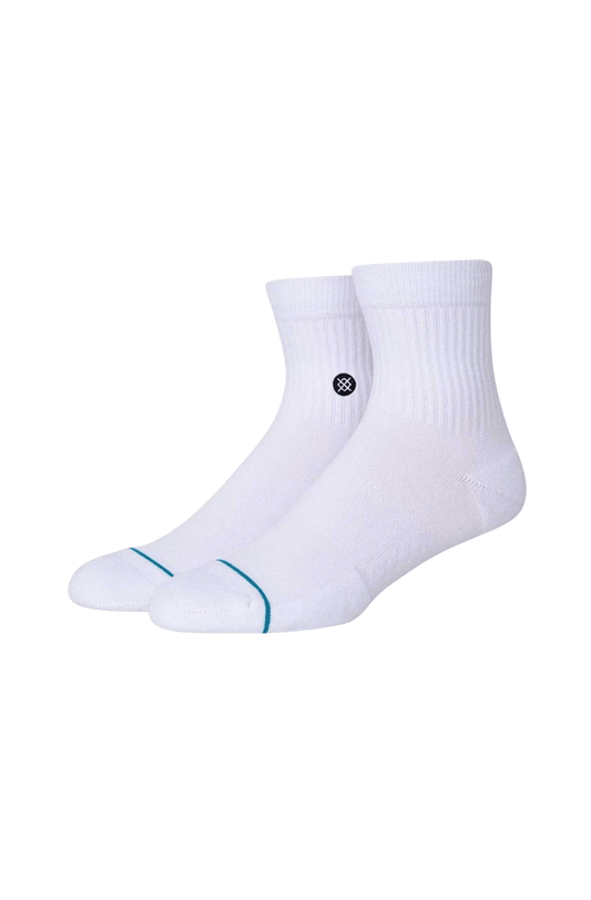 Meia Stance Icon Quarter Branco - NewSkull