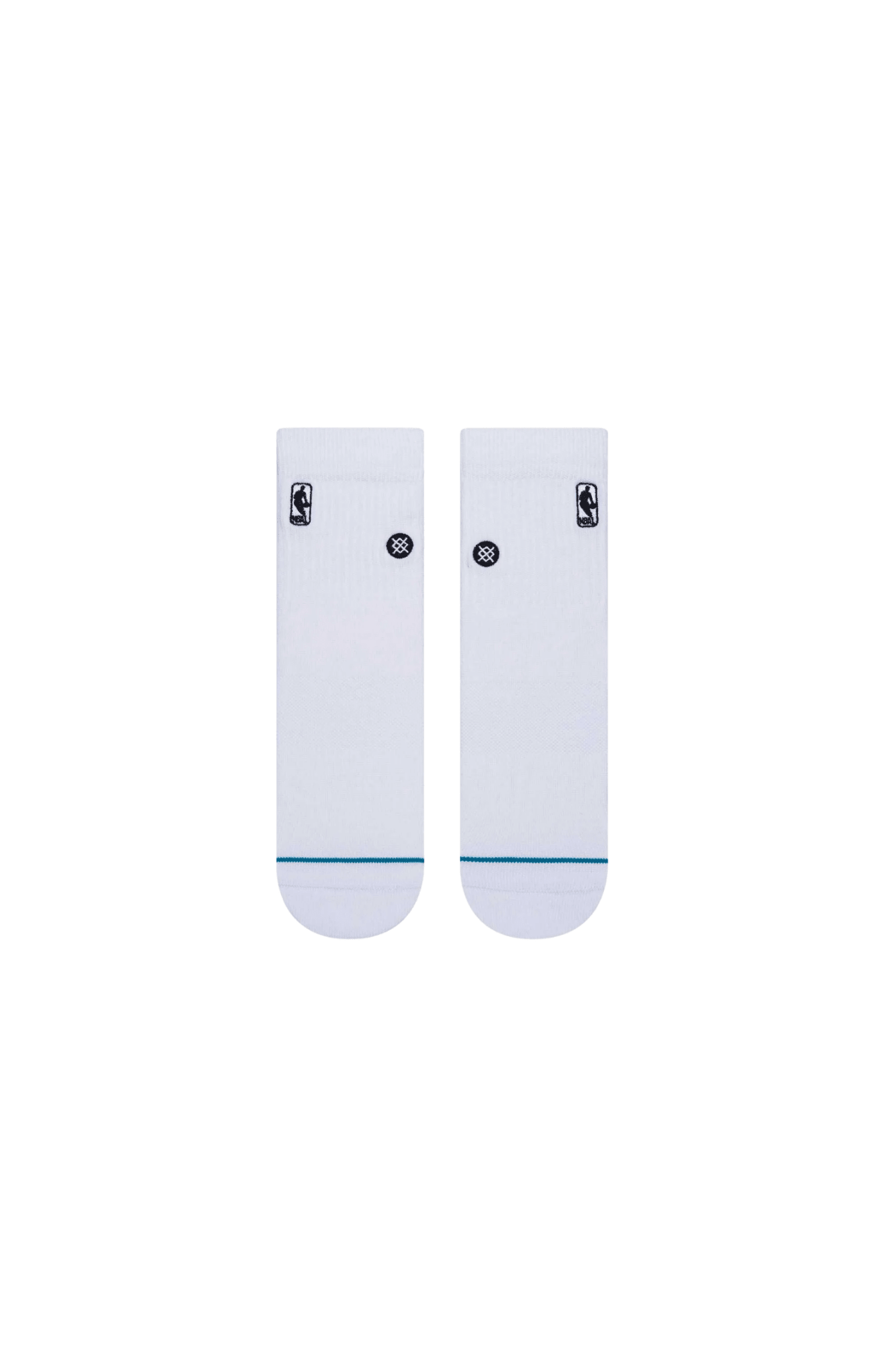 Meia Stance NBA Logoman ST QTR Branco - NewSkull