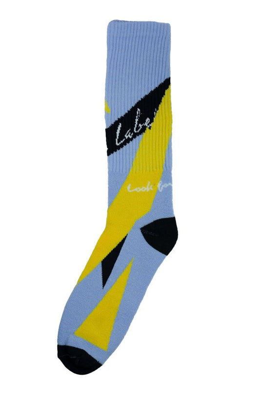 Meia Starter Black Label Cano Alto Azul/Preta - NewSkull