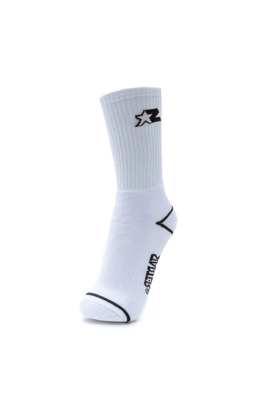 Meia Starter Cano Alto Branco/Preto - NewSkull