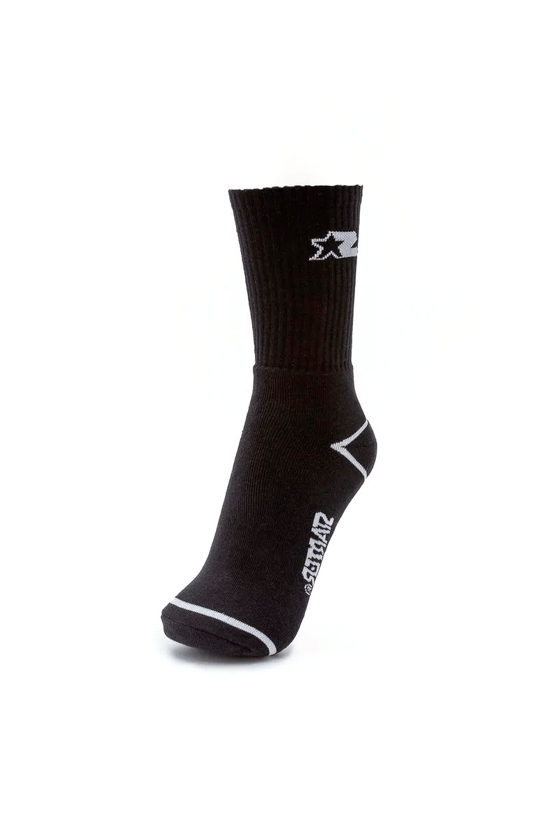 Meia Starter Cano Alto Preto/Branco - NewSkull