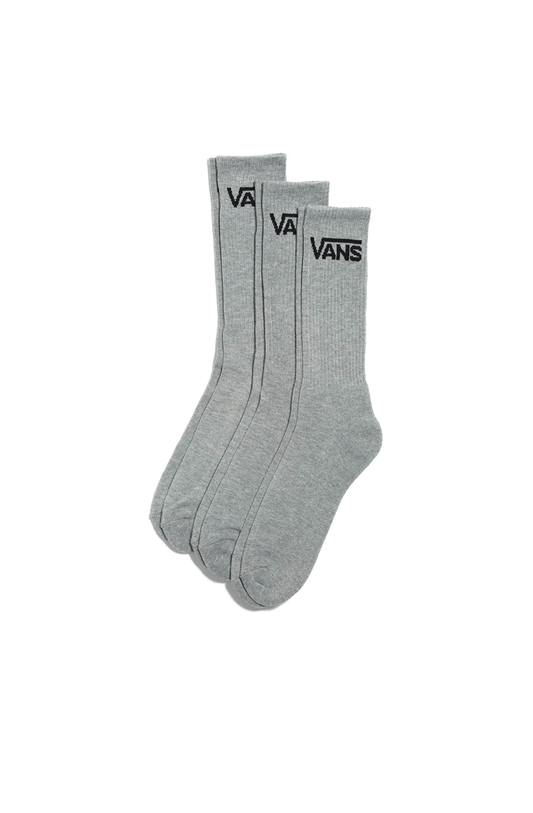Meia Vans Class Crew 3 Pares Cinza - NewSkull
