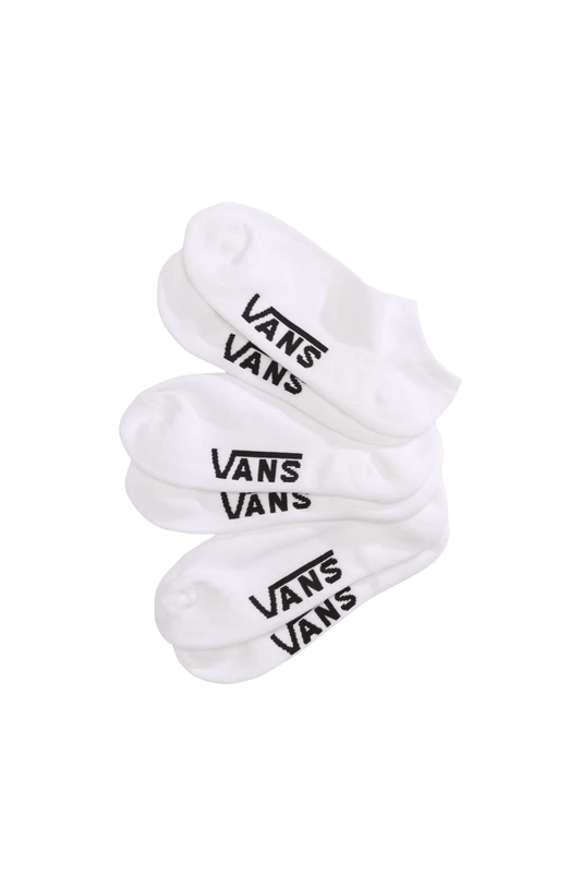 Meia Vans Classic Kick White 3 Pares Branco - NewSkull