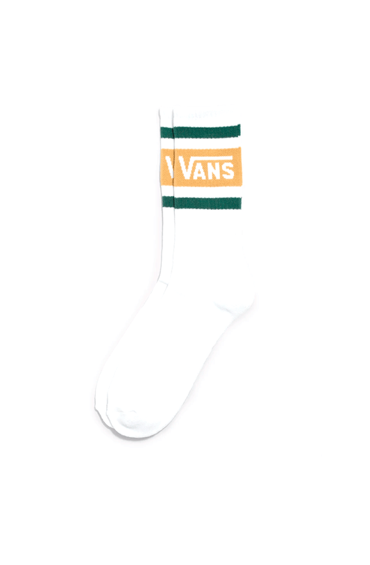 Meia Vans Whammy Crew Knu Skool Antilope Branco/Marrom/Verde - NewSkull