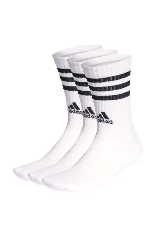 Meias Adidas 3 - stripes 3 Pares Branco - NewSkull