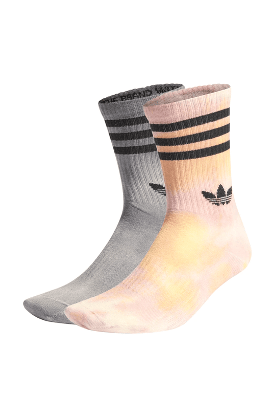Meias Adidas Batik 2 Pares Cinza/Bege - NewSkull