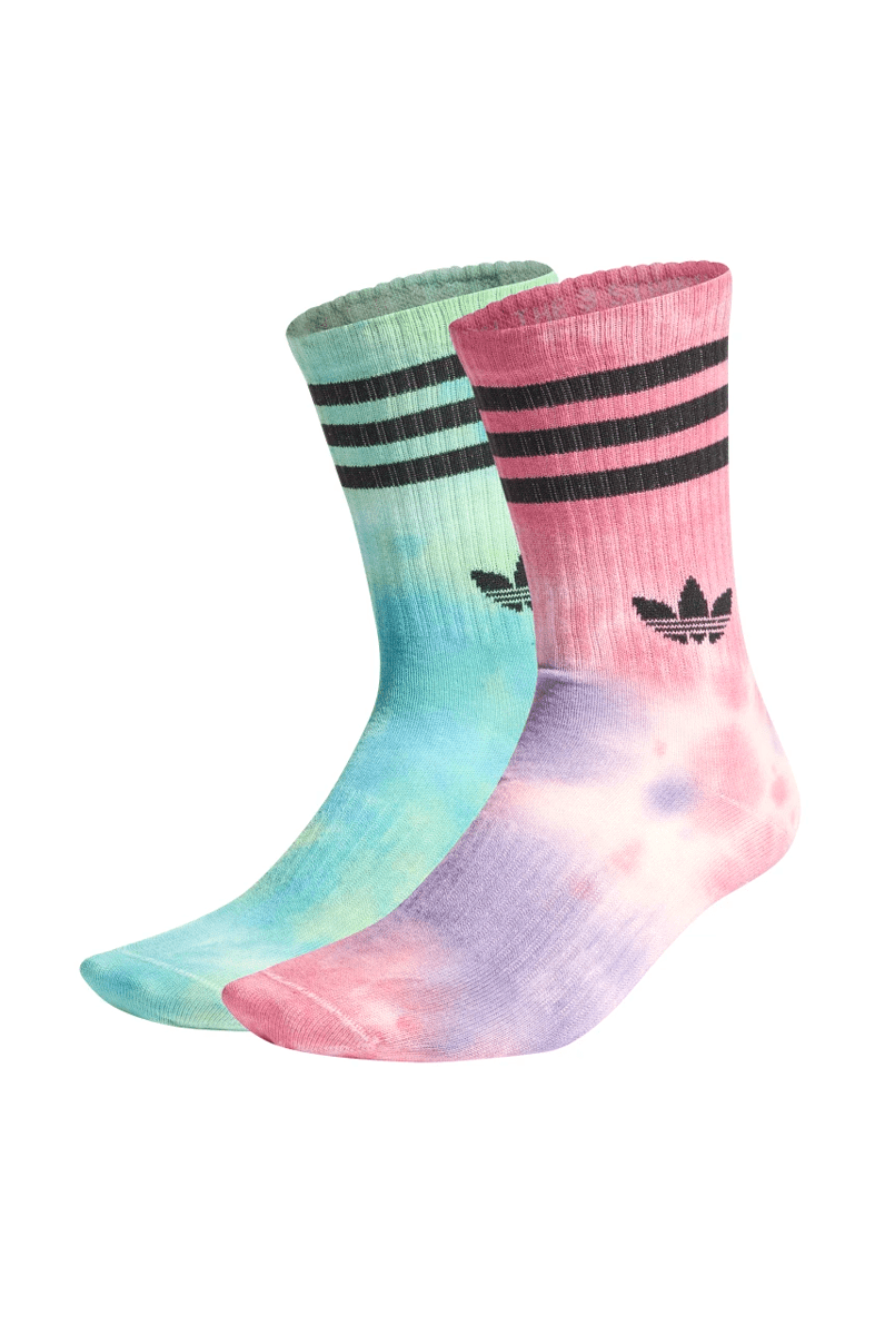 Meias Adidas Batik 2 Pares Rosa/Verde - NewSkull