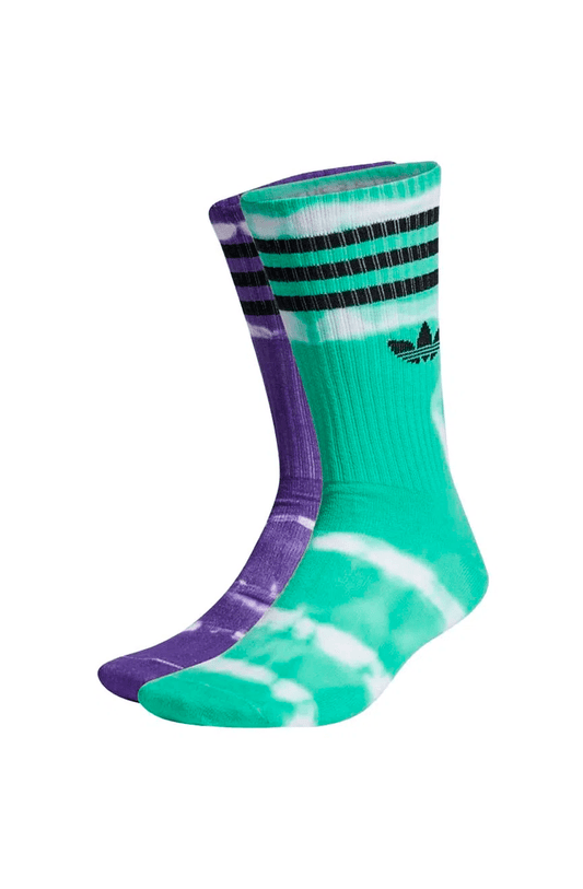 Meias Adidas Batik 2 Pares Verde/Roxo - NewSkull