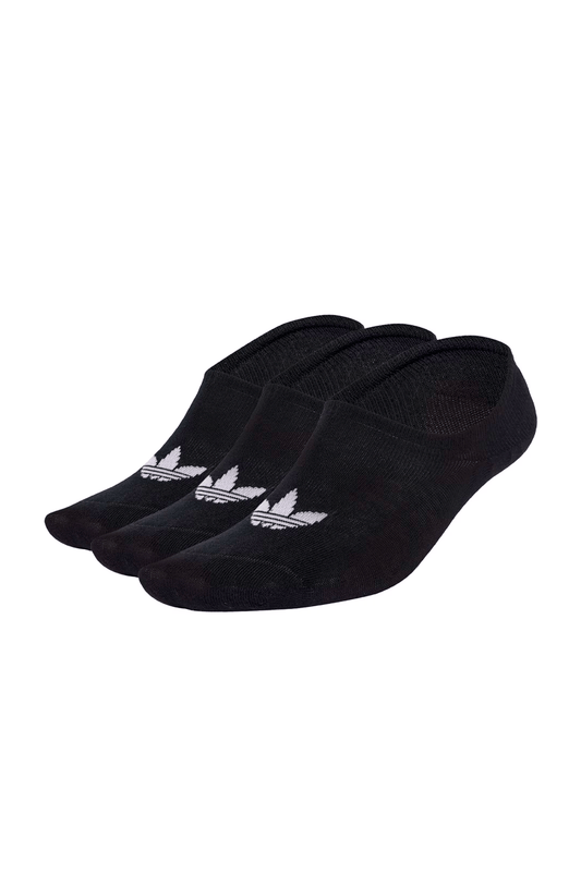 Meias Adidas Cano Baixo 3 Pares Preto - NewSkull