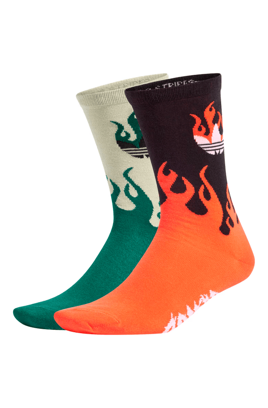 Meias Adidas Flames Crew 2 Pares Colorido - NewSkull