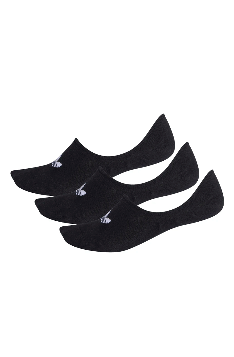 Meias Adidas No - show 3 Pares (unissex) Preto/Branco - NewSkull