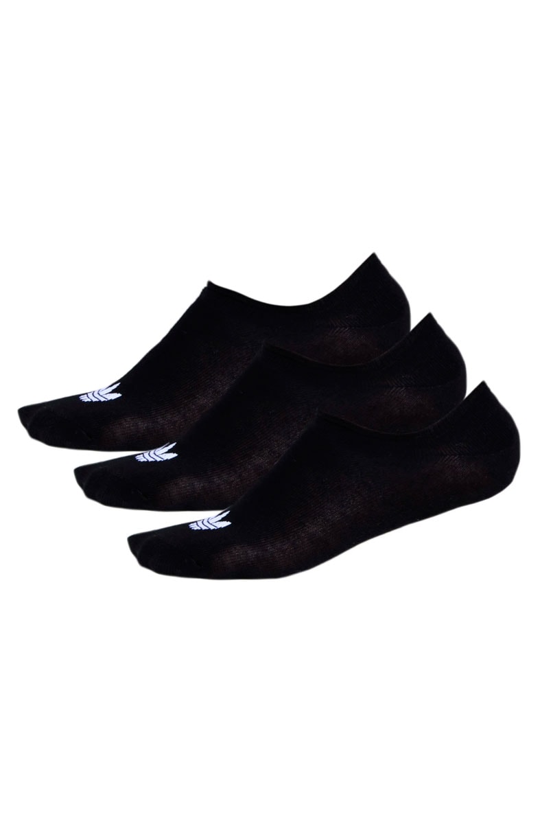Meias Adidas Trefoil Liner (unissex) Preto/Branco - NewSkull