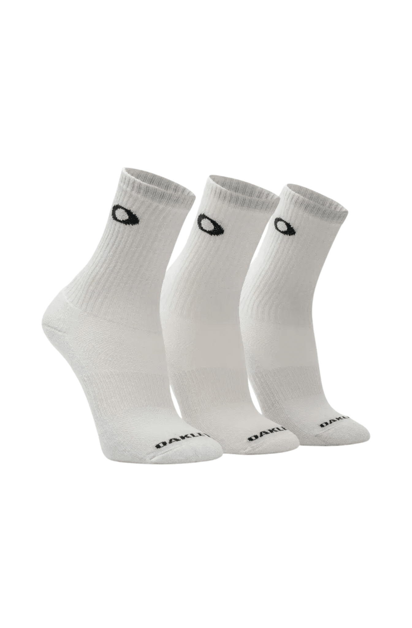 Meias Oakley Essential Crew Sock 3 Pares Branco - NewSkull