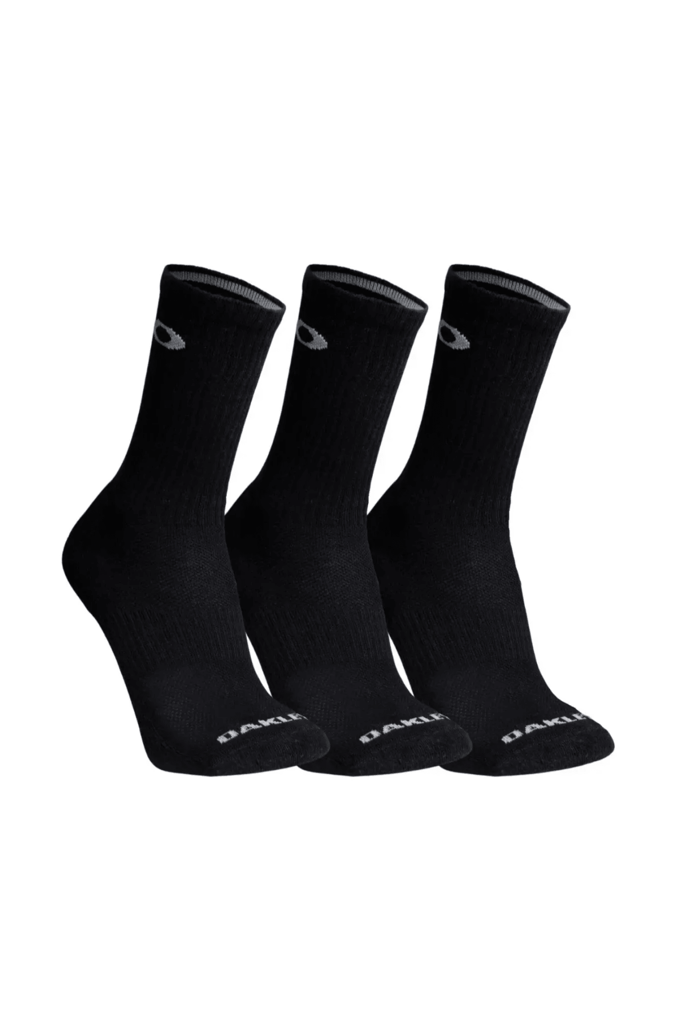 Meias Oakley Essential Crew Sock 3 Pares Preto - NewSkull