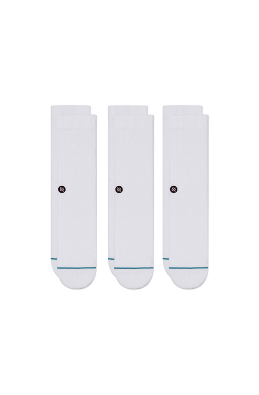 Meias Stance Kit Icon 3 Pack Branco - NewSkull