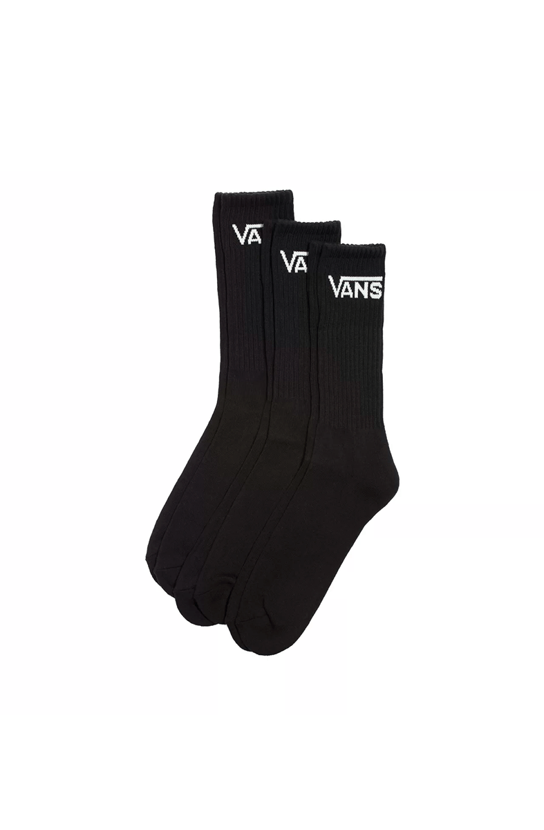 Meias Vans Class Crew3 Pares 36/40 Preto - NewSkull