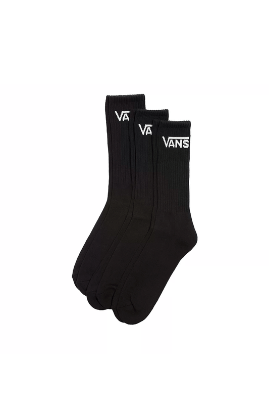 Meias Vans Class Crew3 Pares 36/40 Preto - NewSkull