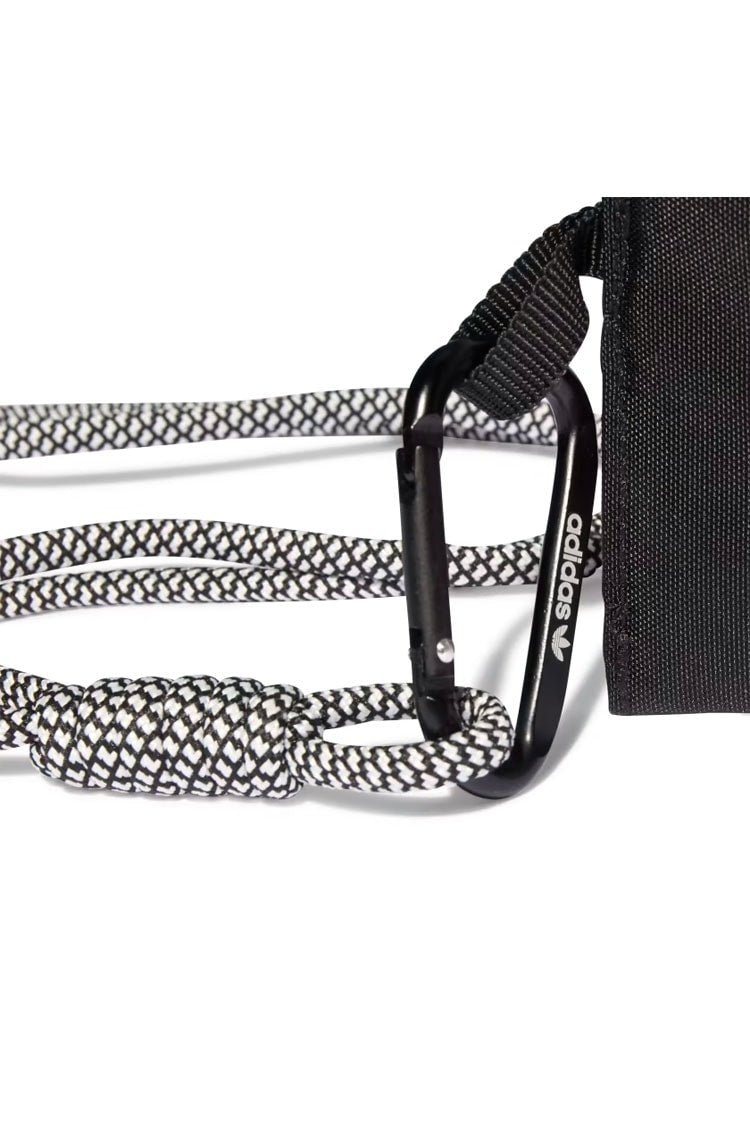 Mini Carteira Adventure Lanyard Preto/Branco - NewSkull