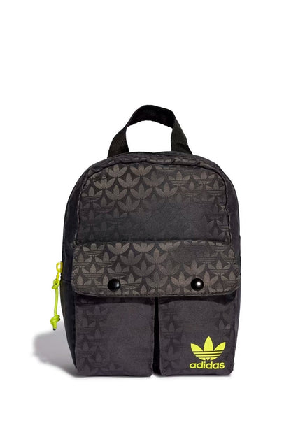 Mochila Adidas Mini Trefoil Monogram Jacquard Preto - NewSkull