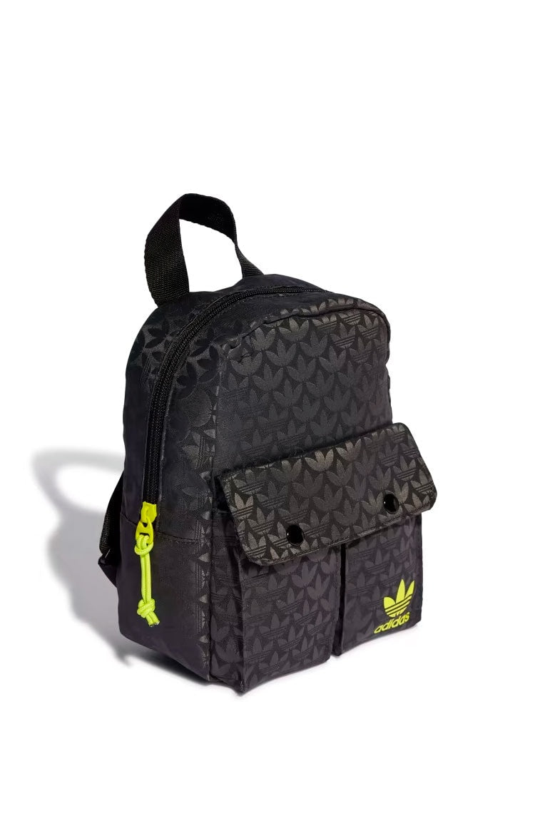 Mochila Adidas Mini Trefoil Monogram Jacquard Preto - NewSkull