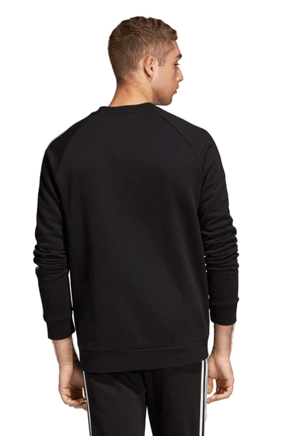 MOLETOM ADIDAS 3 - STRIPES CREWNECK CARECA PRETO - NewSkull
