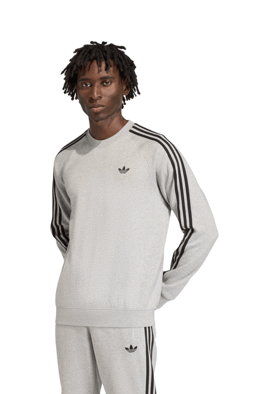Moletom Adidas Adicolor 3 - Stripes Cinza/Preto - NewSkull