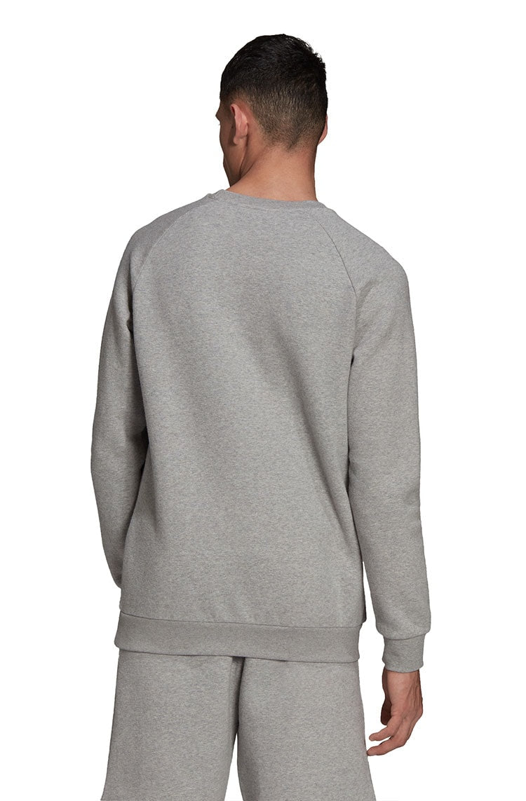 Moletom Adidas Adicolor Essentials Trefoil Crewneck Cinza/Branco - NewSkull