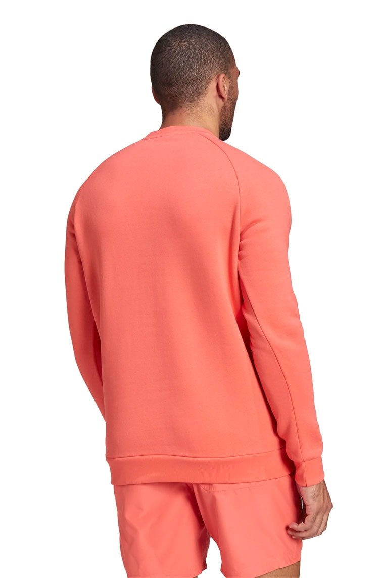 Moletom Adidas Adicolor Essentials Trefoil Crewneck Salmão/Branco - NewSkull