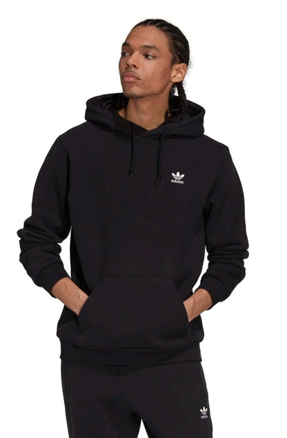 Moletom Adidas Capuz Adicolor Essentials Trefoil Preto/Branco - NewSkull