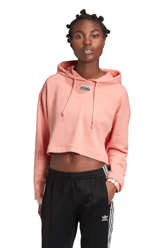 Moletom ADIDAS Capuz Cropped R.Y.V. Feminino Rosa - NewSkull