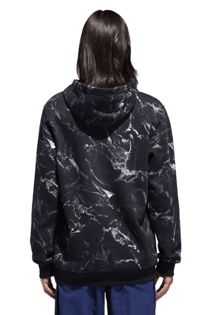 Moletom Adidas Capuz Marble Print Preto - NewSkull