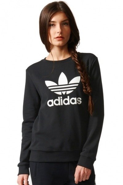 Moletom Adidas Careca Crew Trefoil - NewSkull