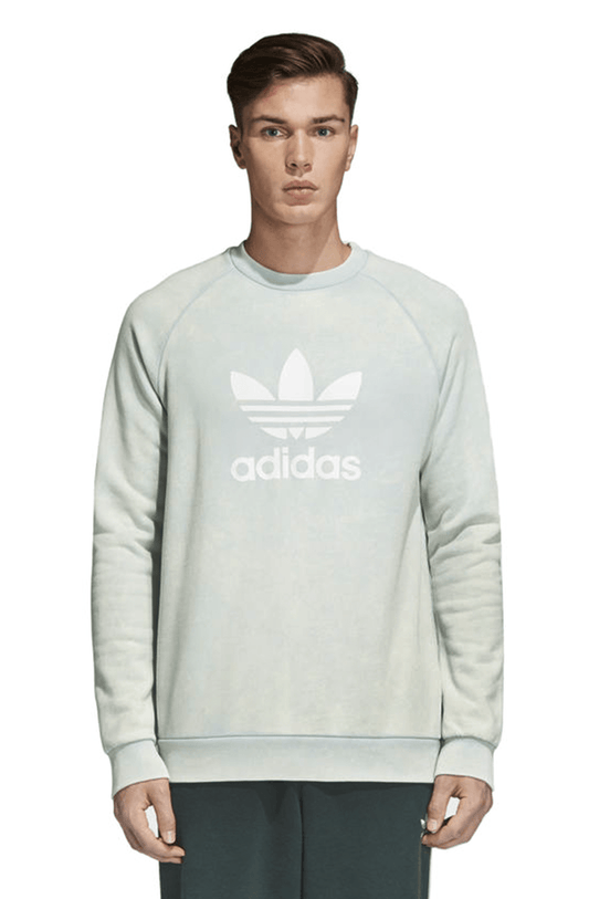 Moletom Adidas Careca Warm - Up Crew Trefoil Verde - NewSkull