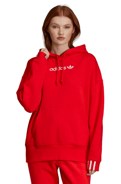 MOLETOM ADIDAS COEEZE CAPUZ FEMININO VERMELHO - NewSkull